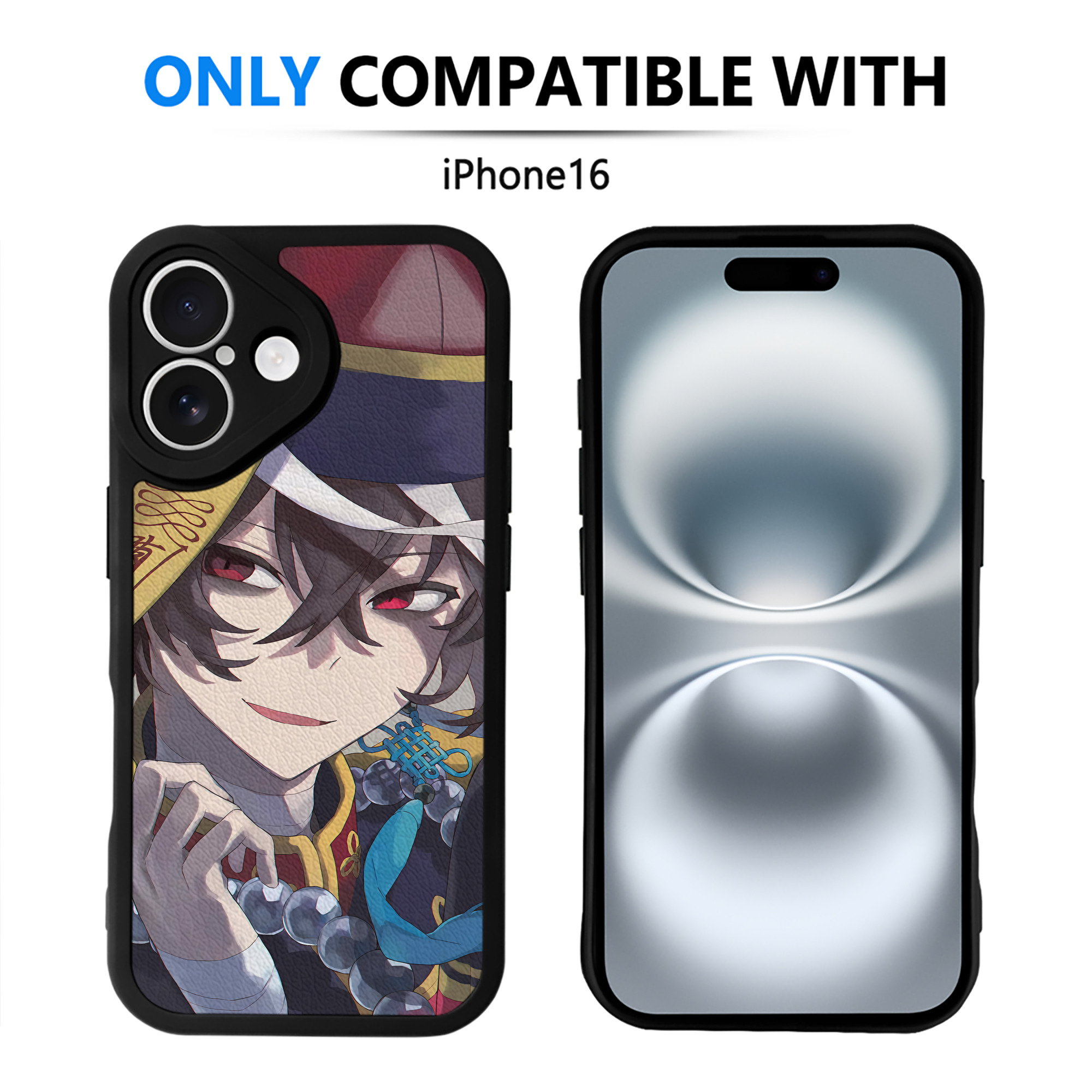 （画像用） 文豪ストレイドッグス Bungo Stray Dogs 【iPhone 16シリーズ対応】シリコンスマホケース（レザー調） 材質：シリコン